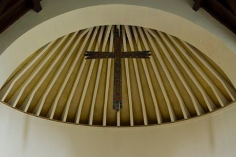 The cross in the logo is based on the one that hangs above the altar at Holy Trinity Church Potten End. Photo: Holy Trinity Church