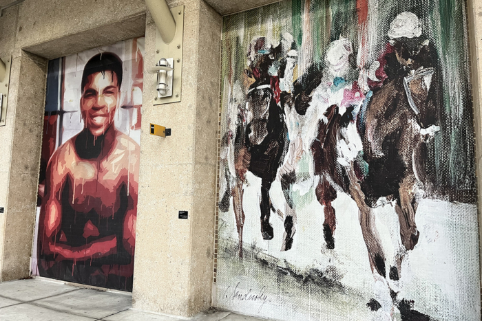 Ali and horse murals